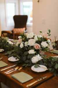 Eucalyptus Garland Centerpiece for Modern Rustic Wedding Table Decor