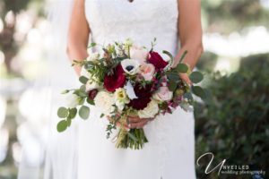 Modern Bridal Bouquet Held By Bride